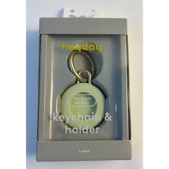 Heyday Keychain & Holder For Apple AirTag With Gold Clip - Picture 1 of 4